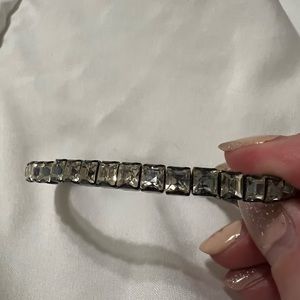 Black Stretchy Bracelet With CZ’s